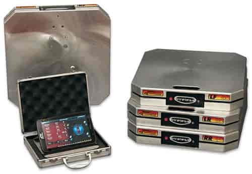Wireless Tablet XLi Computer Scales Four 12" x 12" x 2.5" Dual Cell CNC Pads