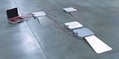 AccuSet II Snowmobile Computer Scales Four 12" x 12" x 2.5" Pads
