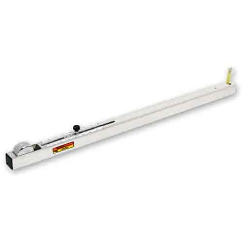 Chassis Height Gauges Includes: (2) 36" for straight rail cars on right side
