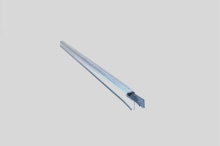 FC-F1020 Metal Glass Run Division Bar, Upper Hinge Side Driver or Passenger Side for 1966-1977 Ford Bronco
