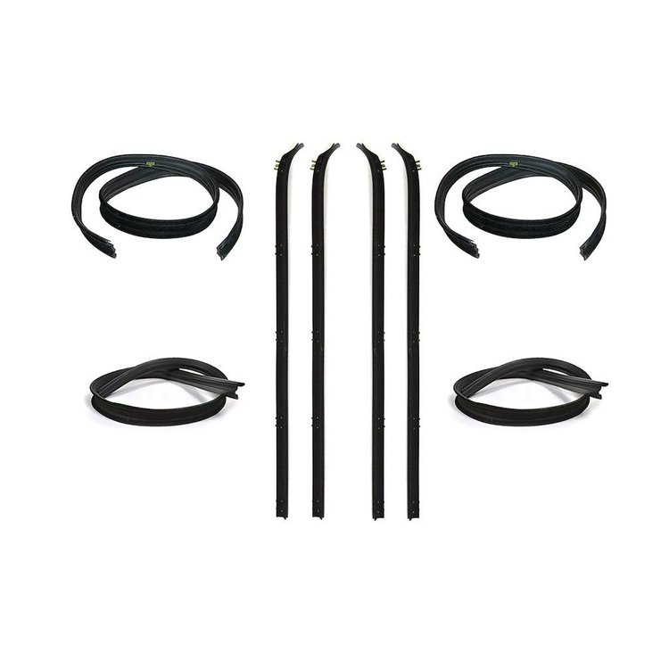 KD1002A Belt Weatherstrip Window Channel Kit for 1980-1993 Dodge Charger, Ramcharger, Full Size Trucks, Plymouth Trailduster