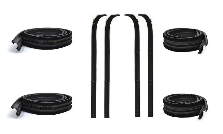 FC-KD1003B Belt Weatherstrip--Window Channel Kit, Front Upper & Division Bar Inner/Outer Driver & Passenger Side