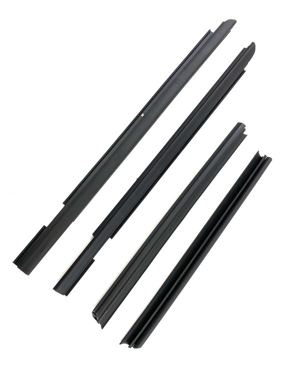 FC-KD2072 Rear Inner & Outer Belt Weatherstrip 4 pc Kit, Rear Doors Driver & Passenger Side for Jeep Wrangler JK, Jeep Wrangler