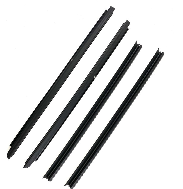 FC-KD2077 Front Inner & Outer Belt Weatherstrip 4 pc Kit, Front Doors Driver & Passenger Side, Jeep Wrangler JK, Jeep Wrangler