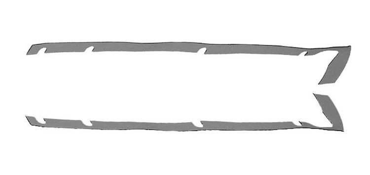 Hardtop Rear Side Seal Kit 2007-2017 Jeep Wrangler JK 4-Door & 2018 Jeep Wrangler JL 4-Door