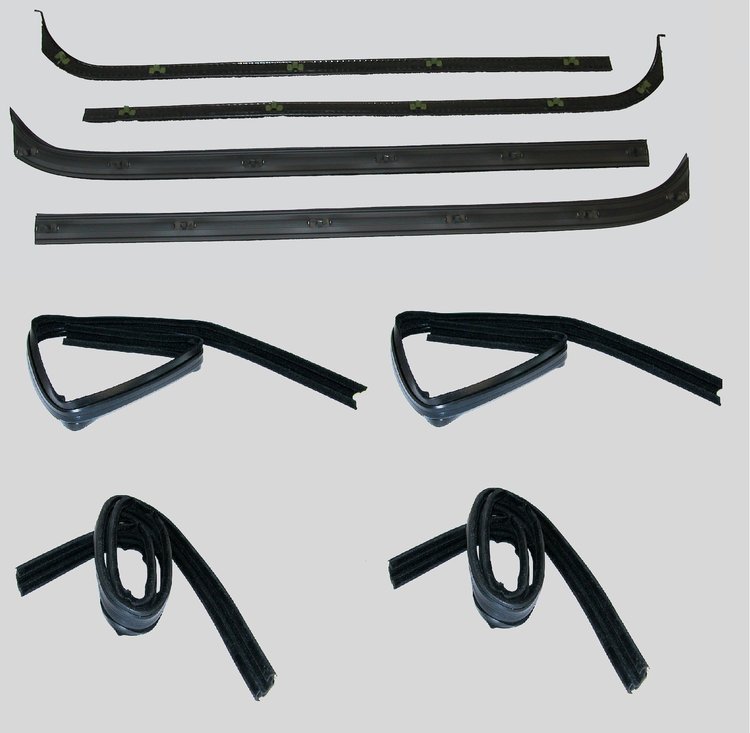 FC-KF1004A Belt Weatherstrip--Window Channel Kit, Inner/Outer Driver & Passenger Side for Ford F-100, Ford F-250, Ford F-350