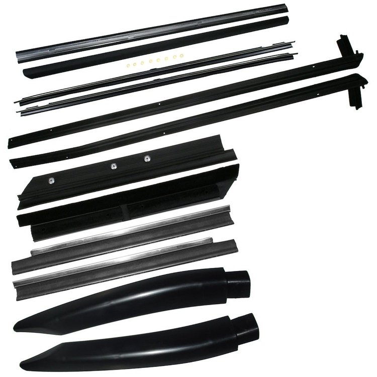 FC-KF4072 Belt Weatherstrip Kit, Convertible with Side Mirror Mounted, Driver & Passenger Side for Ford Mustang