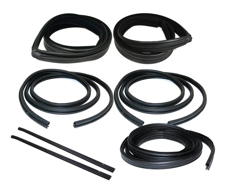 FC-KF4116 Door Seal, Window Channel, Belt Weathertstrip Kit, Front Driver & Passenger Side for 1987-1993 Ford Mustang