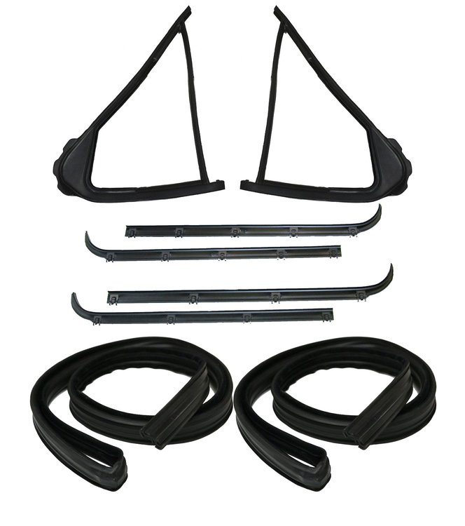 FC-KF4926 8 pc Belt Weatherstrip, Vent Window Seal,Window Channel Kit, Front Driver & Passenger Side