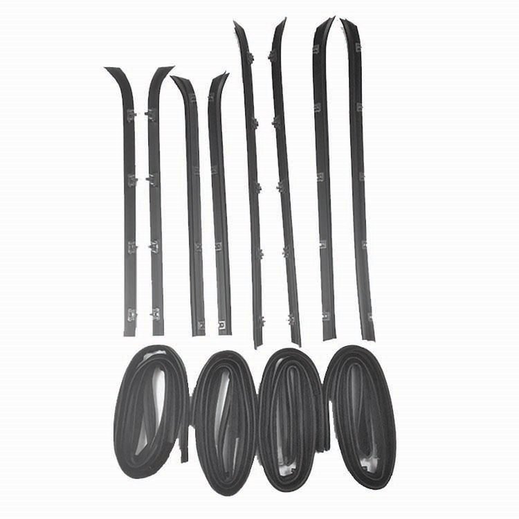 FC-KG1009-12 Belt Weatherstrip & Window Channel Kit, Front/Rear/Inner/Outer Left & Right