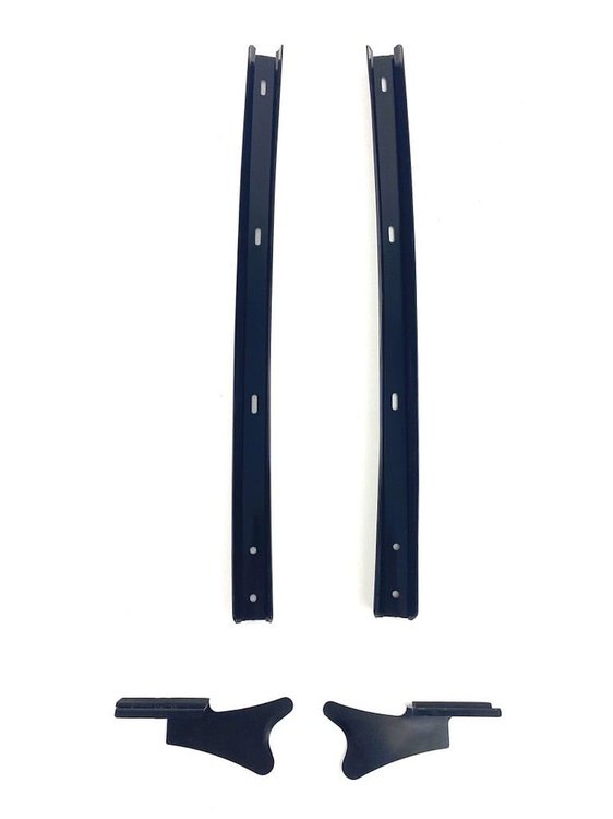 FC-KG4213 Weatherstrip Retainer & Guide Panel 4 pc Kit, Driver & Passenger Side for 1984-1996 Chevy Corvette