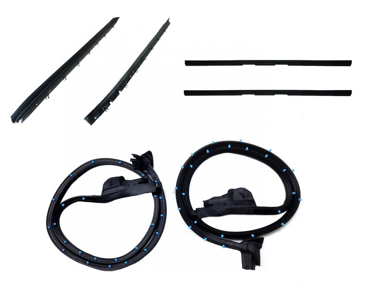 FC-KG4218 Door Seal & Belt Weatherstrip Kit, Driver & Passenger Side for 1984-1989 Chevy Corvette