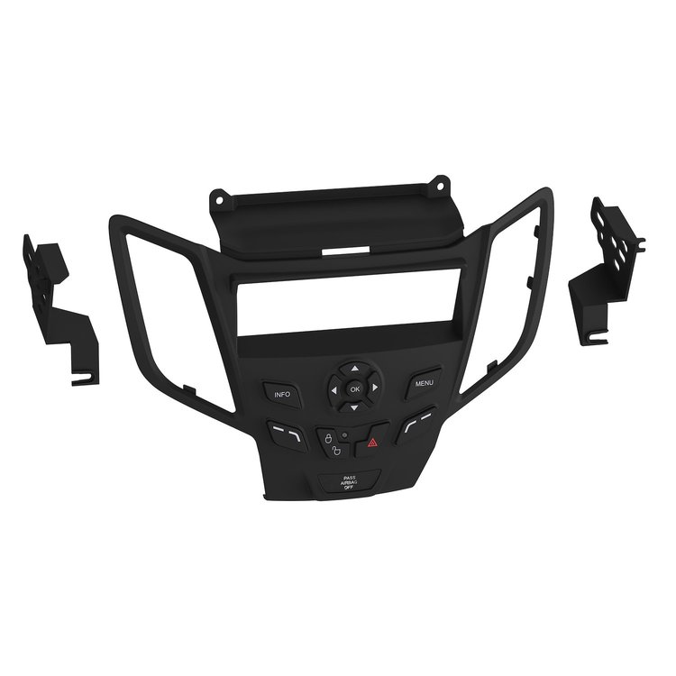 99-5825B TURBOKits Radio Installation Kit, Includes Instructions/Hardware, For DIN, Black