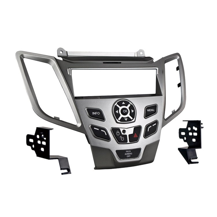 99-5825S TURBOKits Radio Installation Kit, Includes Instructions/Hardware, For DIN, Silver