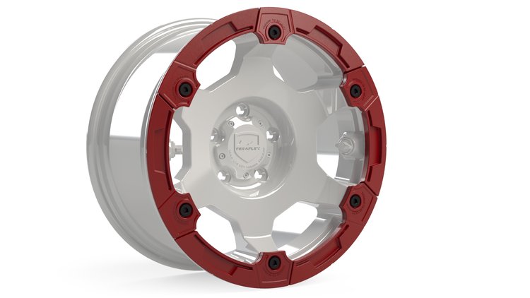 RING KIT W/HARDWARE RED