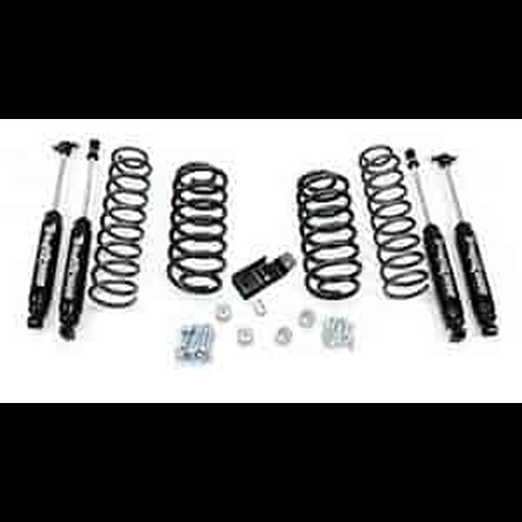 Suspension Lift System 2 in. Lift w/Shocks Incl. Springs Rear Swaybar Links Rear Trackbar Bracket Bumpstops Hardware