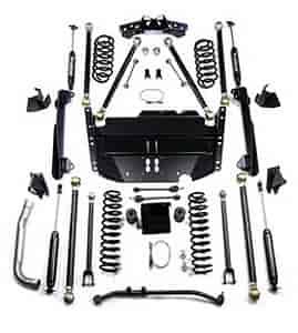 Pro LCG; Suspension Lift System; 4 in. Lift; w/Shks; Incl. Spngs Swybar Lnks; Frt Trkbar; Lng Arm Ki