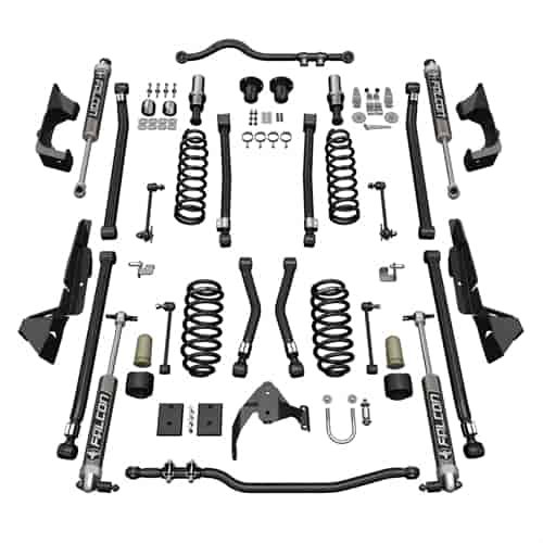 4 In. Alpine CT4 Suspension System with Falcon 2.1 Shocks for Jeep Wrangler JK Unlimited