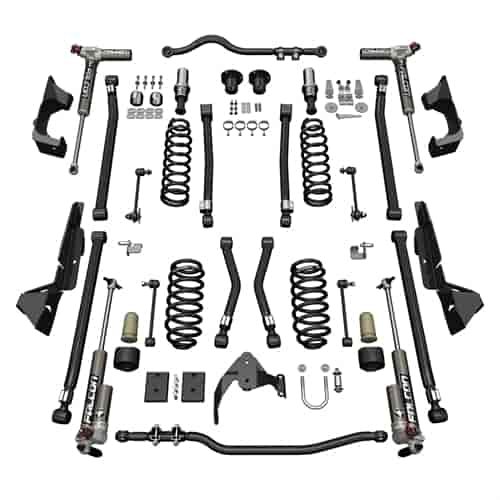 4 In. Alpine CT4 Suspension System with Falcon 3.3 Fast Adjust Piggyback Shocks for 2007-2018 Jeep Wrangler JK Unlimited 4-Door