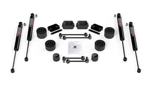 2.5 In. Spacer Lift Kit with 9550 VSS Shocks for 2018-2019 Jeep Wrangler JL Unlimited 4-Door