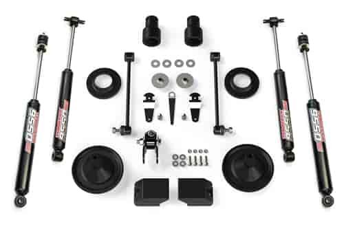 2.5 In. Spacer Lift Kit with 9550 VSS Shocks for 2018-2019 Jeep Wrangler JL 2-Door