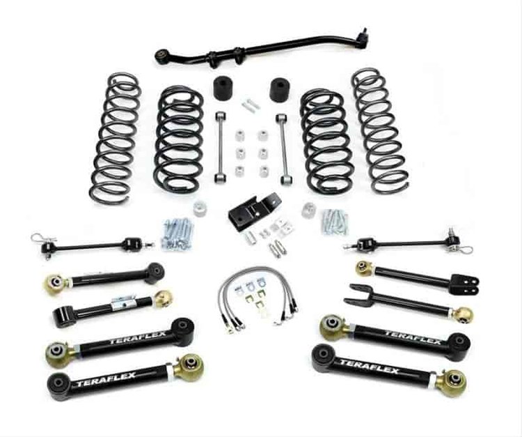 Suspension Lift Kit; 4 in. Lift; Incl. Upr/LwrFlexArms/FrAdjTrackBar/FrSwayBarDscnts/RrSwayBarLinks/