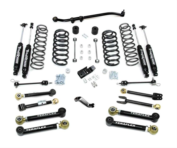 Suspension Lift System; 4 in. Lift; Incl. Shocks/Upr/LwrFlexArms/FrAdjTrackBar/FrSwayBarDscnts/RrSwa