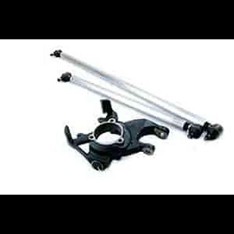 High Steer Kit 4+ in. Lift Incl. Tie Rod/Drag Link w/One Ton Tie Rod Ends/Tapered Inserts/HD Cast High Steer Knuckle