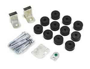 Body Lift Kit 1 in. Lift Incl. HD Spacers/Radiator Brkt/Shift Linkage Brkt/Hdwr Synthetic