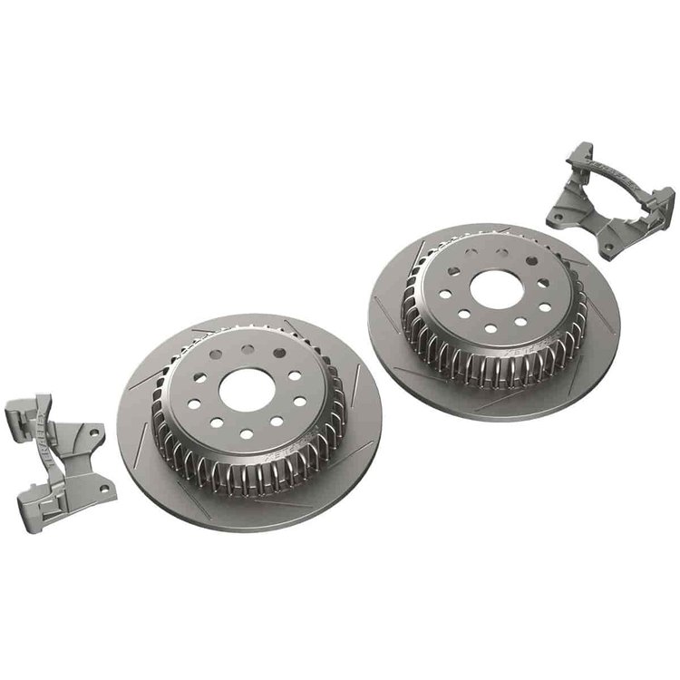 Jeep Wrangler JK/JKU Rear Performance Big Slotted Rotor Kit