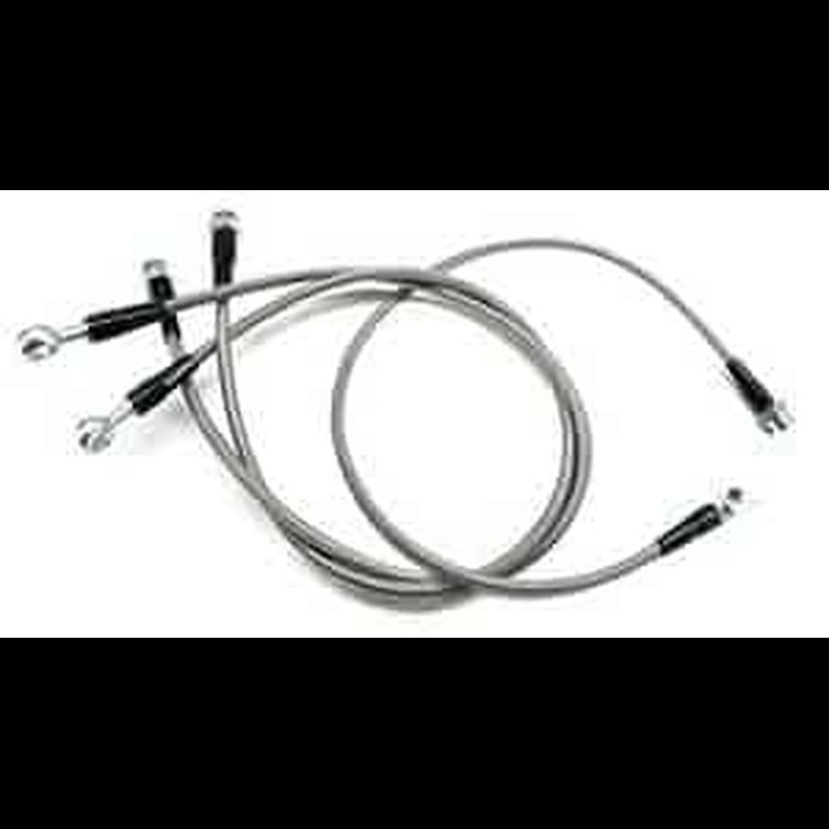 Steel Braided Brake Hose Front/Rear Complete Kit Boxed