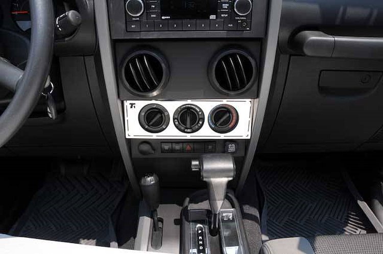 T1 Series Climate Control Panel Trim Kit Polished Stainless Steel