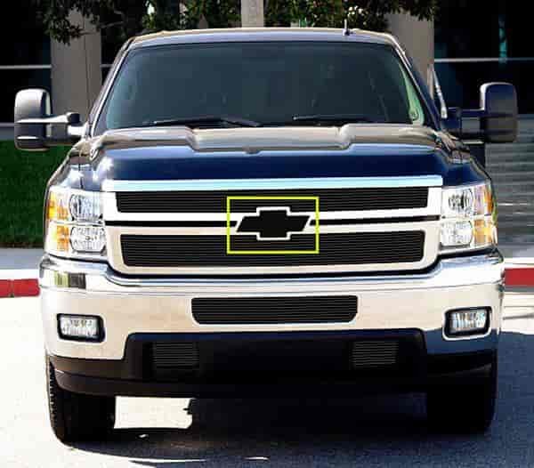 Billet Bolt-On Bowtie Emblem 2011-2014 Chevy Silverado 2500HD/3500