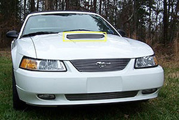 Billet Hood Scoop Grille Bolt-On Insert