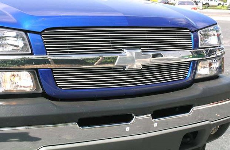Billet Bolt-On Grille Overlay And Insert 2003-2005 Silverado Pickup