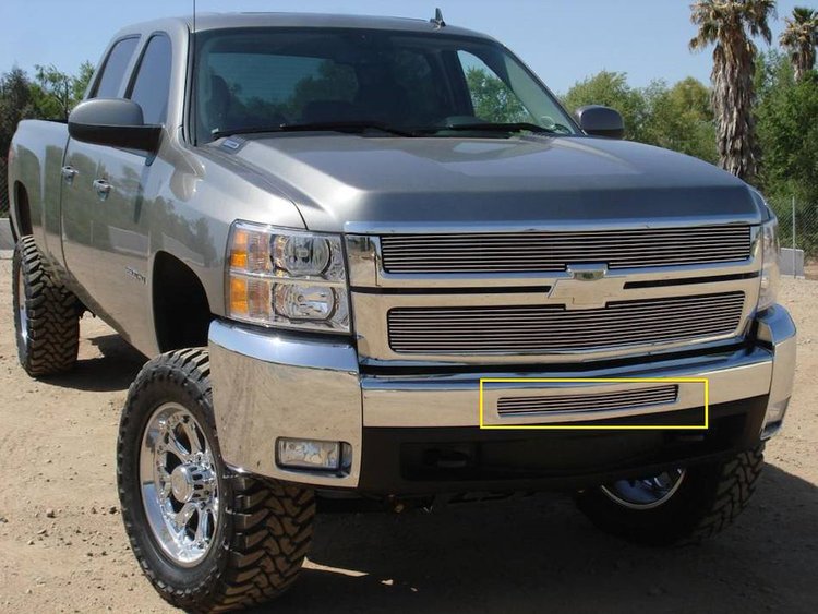 Billet Bumper Grille Bolt-On Insert 2007-2012 Silverado Pickup 1500