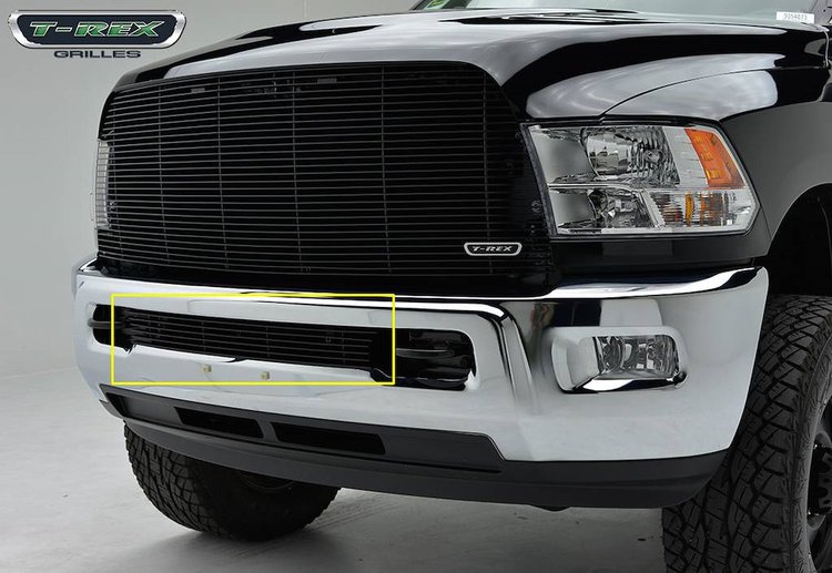 Billet Grille Bumper Insert 1 Pc Black. Aluminum Bars