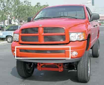 Billet Bumper Grille Bolt-On Insert 2002-2005 Dodge Ram(Except Diesel)