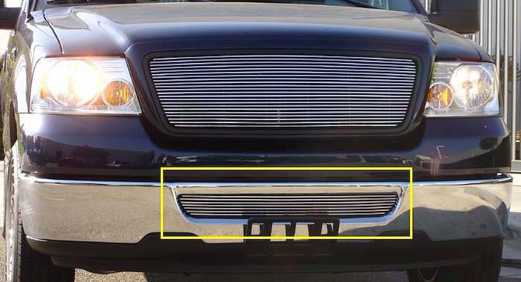 Billet Bumper Grille Bolt-On Insert 2006-08 F150 Pickup