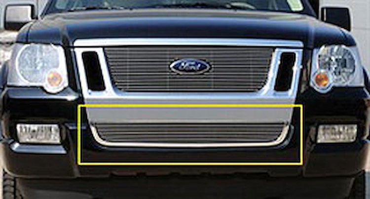 Billet Bumper Grille Bolt-On Insert 2006-10 Explorer Sport Trac & Explorer Eddie Bauer