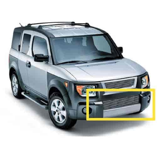 Billet Bumper Grille Bolt-On Insert Polished Aluminum