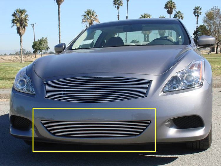 Billet Bumper Grille 2008-10 Infiniti G37 2-Door