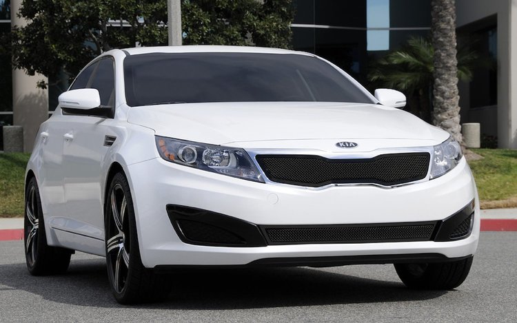 Upper Class Mesh Grille Overlay 2011 for Kia Opitima