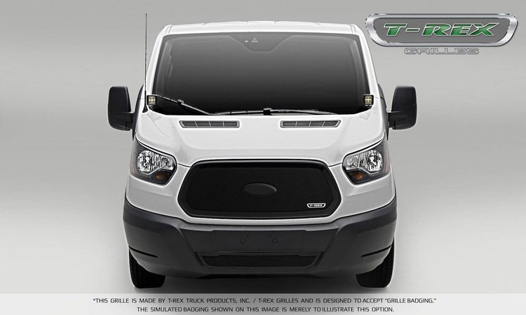 Ford Transit Upper Class Formed Mesh Grille Main Logo cut 1 Pc Black Podwdercoating Mild Steel