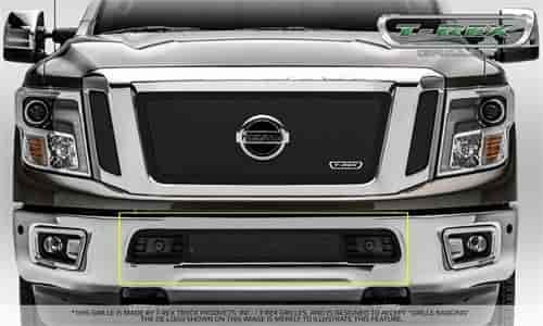 Nissan Titan Upper Class Mild steel Mesh Bumper Overlay Black Powder Coated