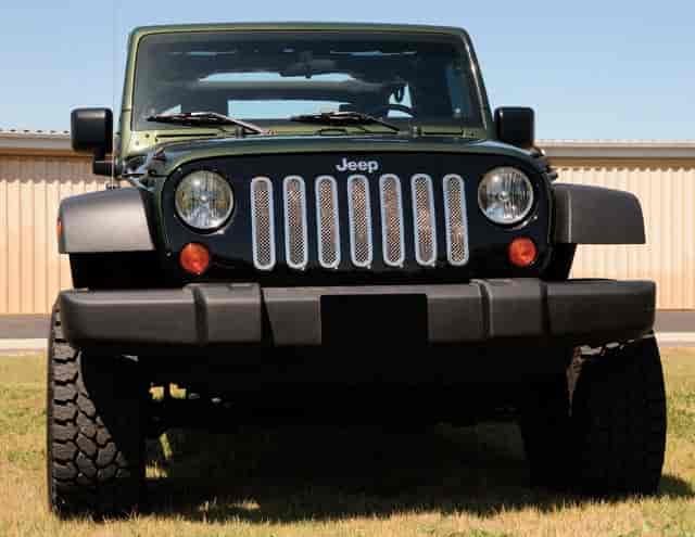 Upper Class Mesh Grille Bolt-On Insert 2007-2016 Jeep Wrangler JK