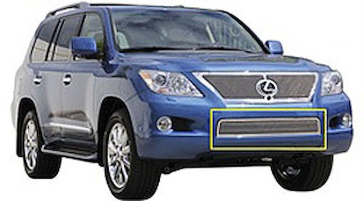 Upper Class Mesh Bumper Grille Insert Polished Stainless Steel