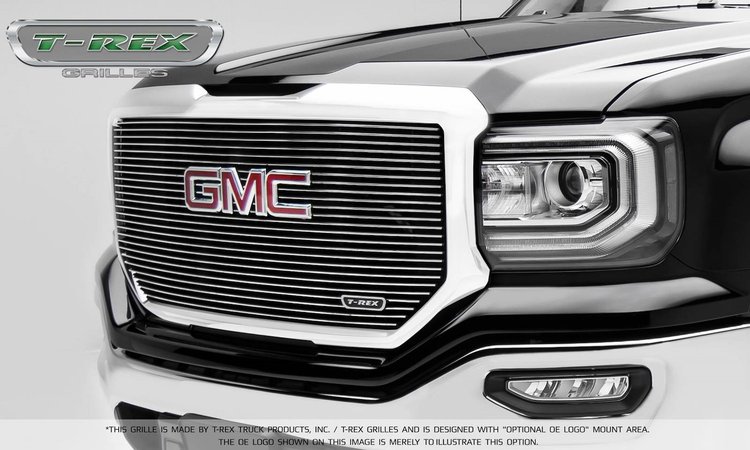 GMC Sierra 1500 Laser Billet Grille With Logo Insert Polished.