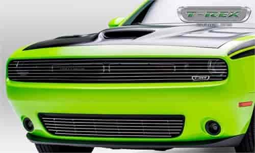 Dodge Challenger Phantom Laser Billet Grille Polished Overlay. Does not work on vehicles with Radar