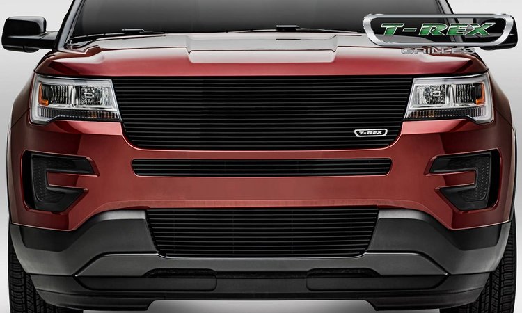 Ford Explorer Laser Billet All BlackReplacement. Does Not Accept Factory Logo